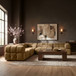 Orin - Velvet 5 Piece Modular Corner Sectional