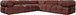 Orin - Velvet 5 Piece Modular Corner Sectional