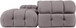 Orin - Velvet 6 Piece Modular Double Chaise Sectional