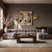Orin - Velvet 6 Piece Modular Double Chaise Sectional