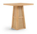 Fenwick - Cane, Oak Veneer And Solid Wood Bar Height Table