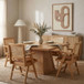 Fenwick - Cane Oak Veneer And Solid Wood Dining Table