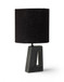 Vellum - Genuine Marble Base And Linen Textured Fabric Shade Table Lamp