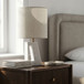 Vellum - Genuine Marble Base And Linen Textured Fabric Shade Table Lamp