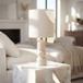 Paros - Base And Linen Textured Fabric Shade Table Lamp