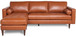 Mid-Century Tufted Sectional With Reversible Chaise