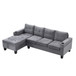 Modern Sectional Sofa Set With L Shape Chaise Lounge And Storage