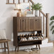 Shoe Cabinet, Storage Unit For Hallways - Walnut