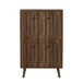 Shoe Cabinet, Upright Storage Unit - Walnut