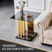 Side Table - Gray / Gold