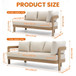Outdoor Patio Sectional Sofa Set - Oak