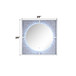 Noralie - Accent Mirror With LED - Mirrored, Faux Diamonds