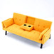 Sofa Bed With Foldable Design And Cup Holder