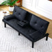 Sofa Bed With Foldable Design And Cup Holder