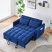 Sofa Bed With Pockets, 3 In 1 Convertible For Living Room