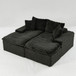 Double Chaise Lounge With Full Compressed Sponge