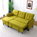 L-Shaped Reversible Chaise Sectional Sofa With Storage