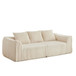 Minimalist 3 Seater Sofa With Curved Lines And Gently Sloped Backrest
