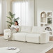 3 Seater With Thickened Armrests Sofa For Living Room