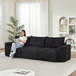 3 Seater With Thickened Armrests Sofa For Living Room