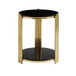 Round Table With Double Layer Storage