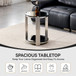 Round Table With Double Layer Storage
