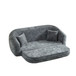 Curved Convertible Sofa, 2 In 1 Fold Out Bed With Pull Out Base And Deep Seat