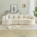 Sectional Sofa, Oversized 4 Seater With Deep Seat Design