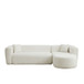 L - Shape Boneless Cloud Couch With 2 Throw Pillows For Living Room