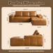 Boneless Couches For Living Room With Chaise