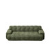Cloud Series Minimalist Button Tufted Square Arm 3 Seater Sofa