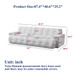 Cloud Series Minimalist Button Tufted Square Arm 3 Seater Sofa