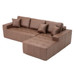 L - Shaped Corner Chaise Sofa Bed