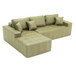 L - Shaped Corner Chaise Sofa Bed