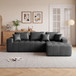 L - Shaped Corner Chaise Sofa Bed