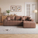 L - Shaped Corner Chaise Sofa Bed