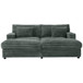 Oversized Double Chaise Lounge Sofa With USB Ports And Cup Holders