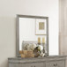 Louis Philip Mirror in Gray
