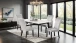 TABLE Black/White Contemporary Rect Dining Table
