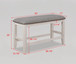 Fulton - Counter Height Bench - Chalk White On Clearance