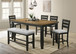Bardstown - Counter Bench - Wheat / Charcoal On Clearance
