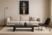Glowing Urban Glam - 33" x 48" Framed Wall Art - Black On Clearance