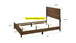 Millie - Queen Bed In One Box - Brown Cherry On Clearance