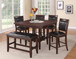 Fulton - Counter Height Table - Dark Brown On Clearance