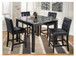 Maysville - Square Counter TBL Set (Set of 5) - Black On Clearance