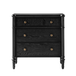 Derk Transitional 28"W 3-Drawer Fluted Solid Nightstand with Built-in Power Outlets On Clearance
