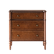 Derk Transitional 28"W 3-Drawer Fluted Solid Nightstand with Built-in Power Outlets On Clearance