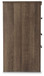 Juararo - Two Drawer Night Stand - Dark Brown On Clearance