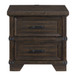 Colorado City - 2-Drawer Nightstand With USB - Charcoal On Clearance