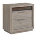Arcadia - 2-Drawer Nightstand With USB - Gray On Clearance